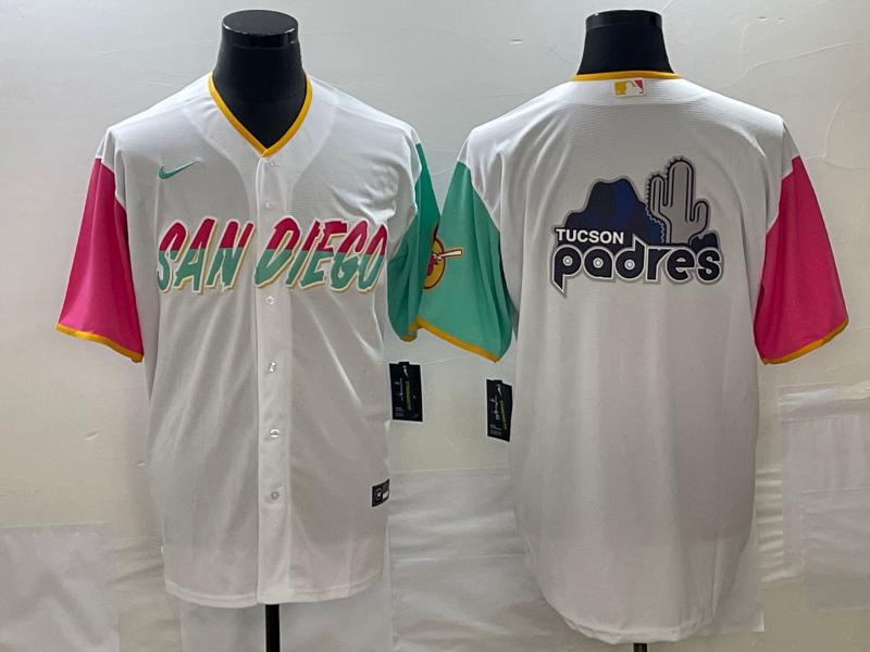 Men's San Diego Padres White City Connect Team Jersey